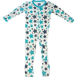 Kickee Pants Stars Print Footed Pajamas Size 6-12 Months